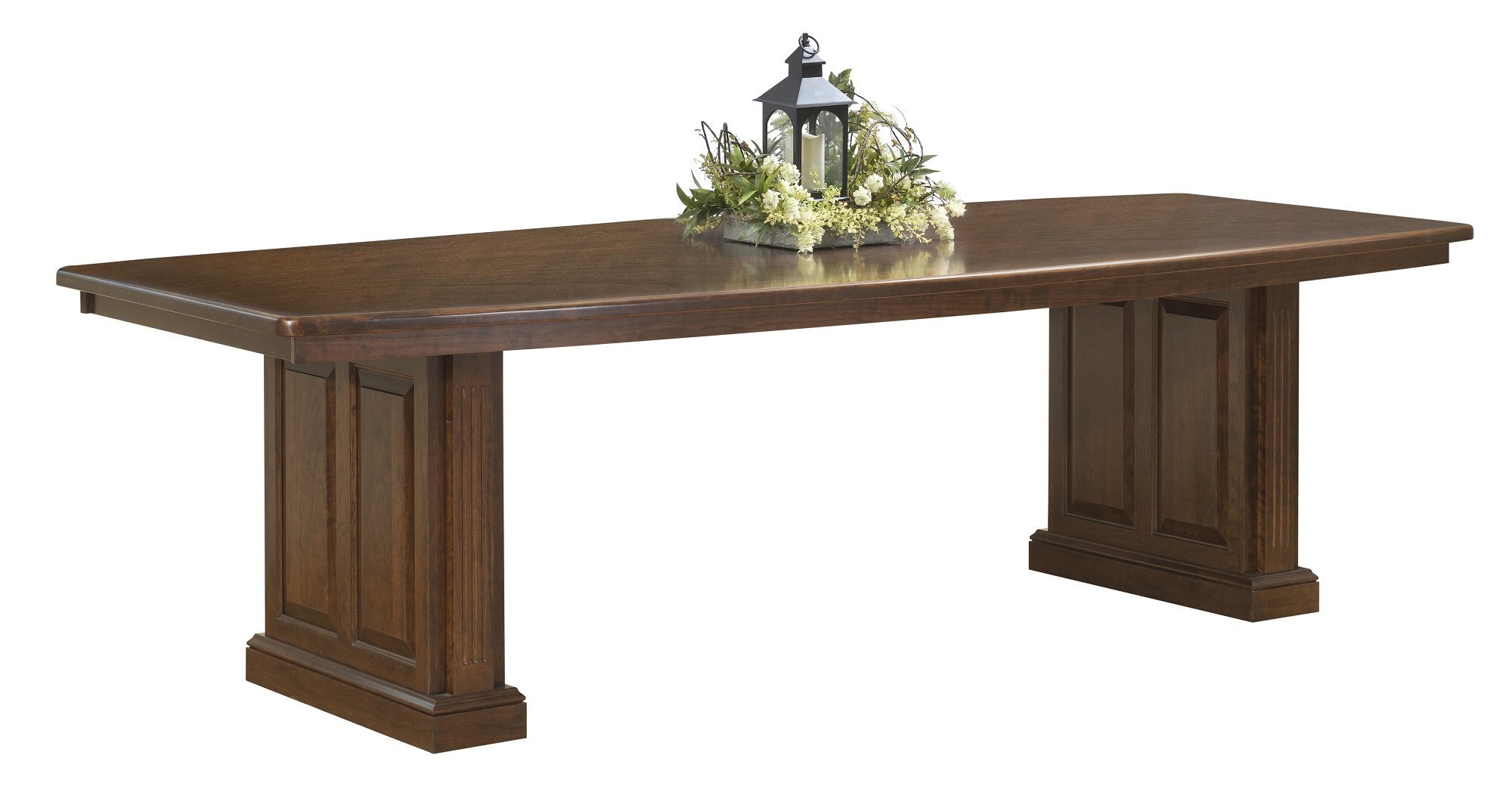 Quick-Ship CherryWood Meeting Table with Mission Base |