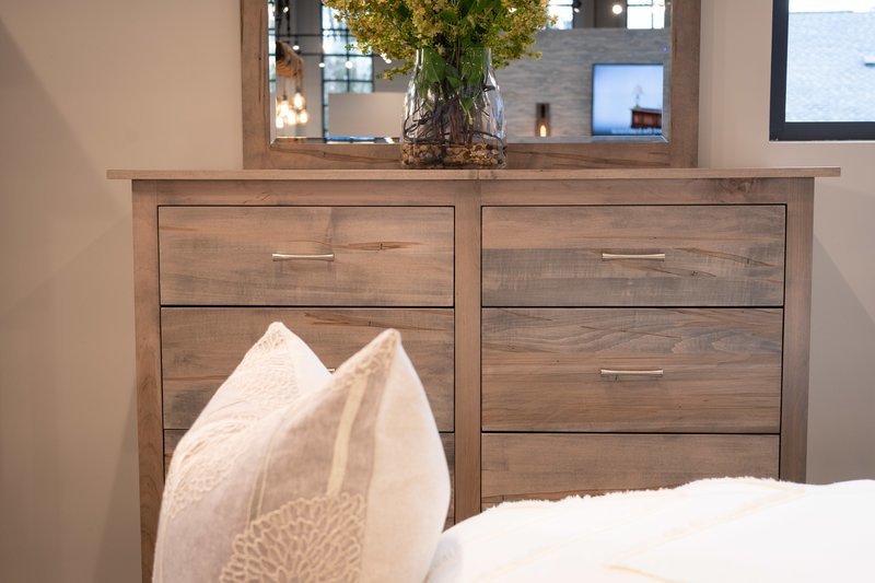Amish Richey High Dresser with Optional Mirror