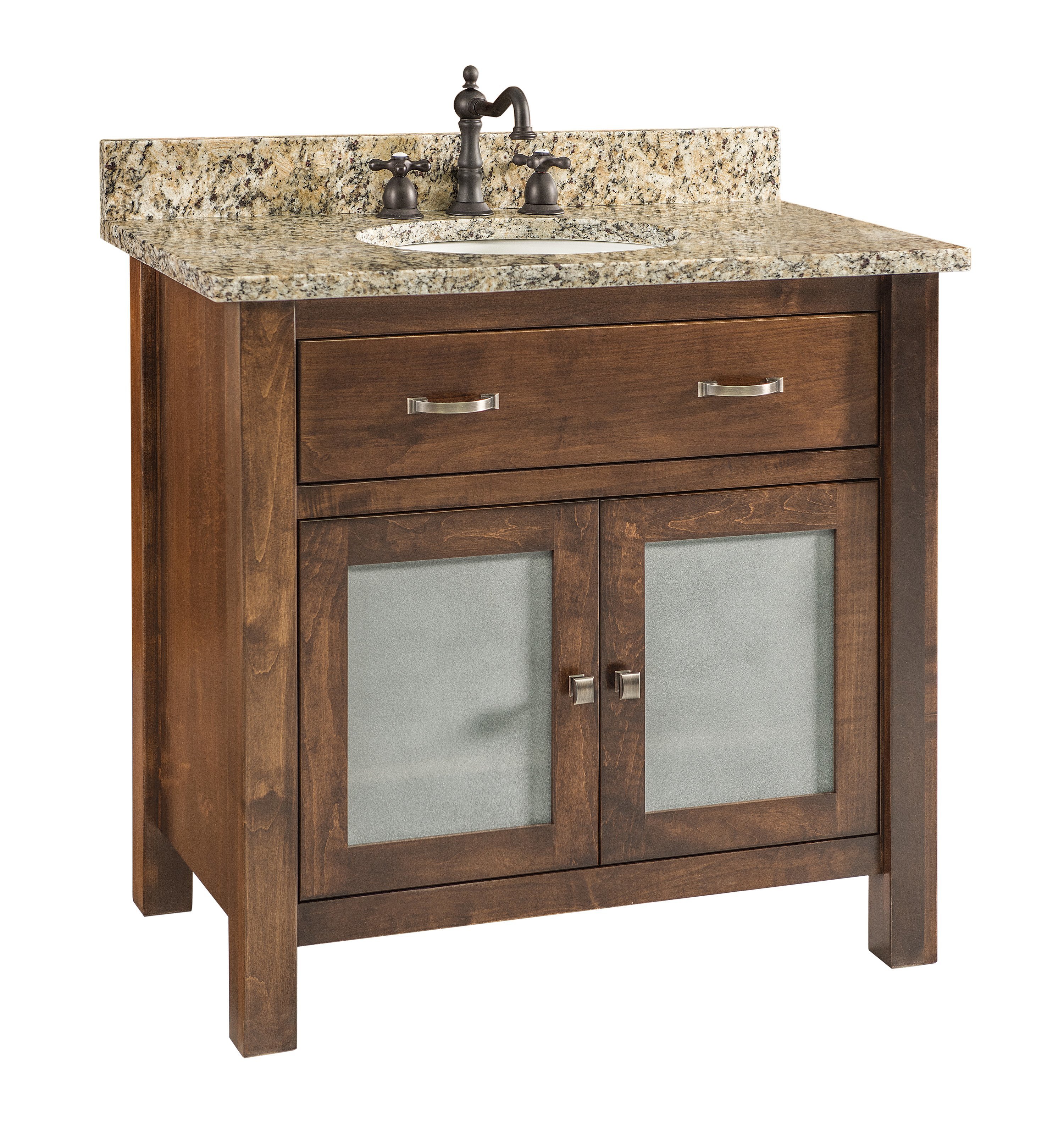 Regal Solid Wood Bathroom Vanity from DutchCrafters Amish ...