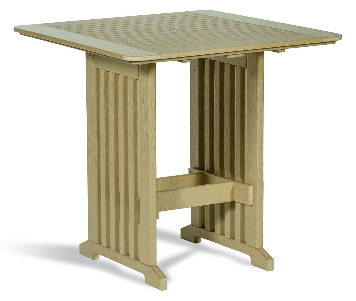 Poly 43" Square Pub Bar Height Patio Table |
