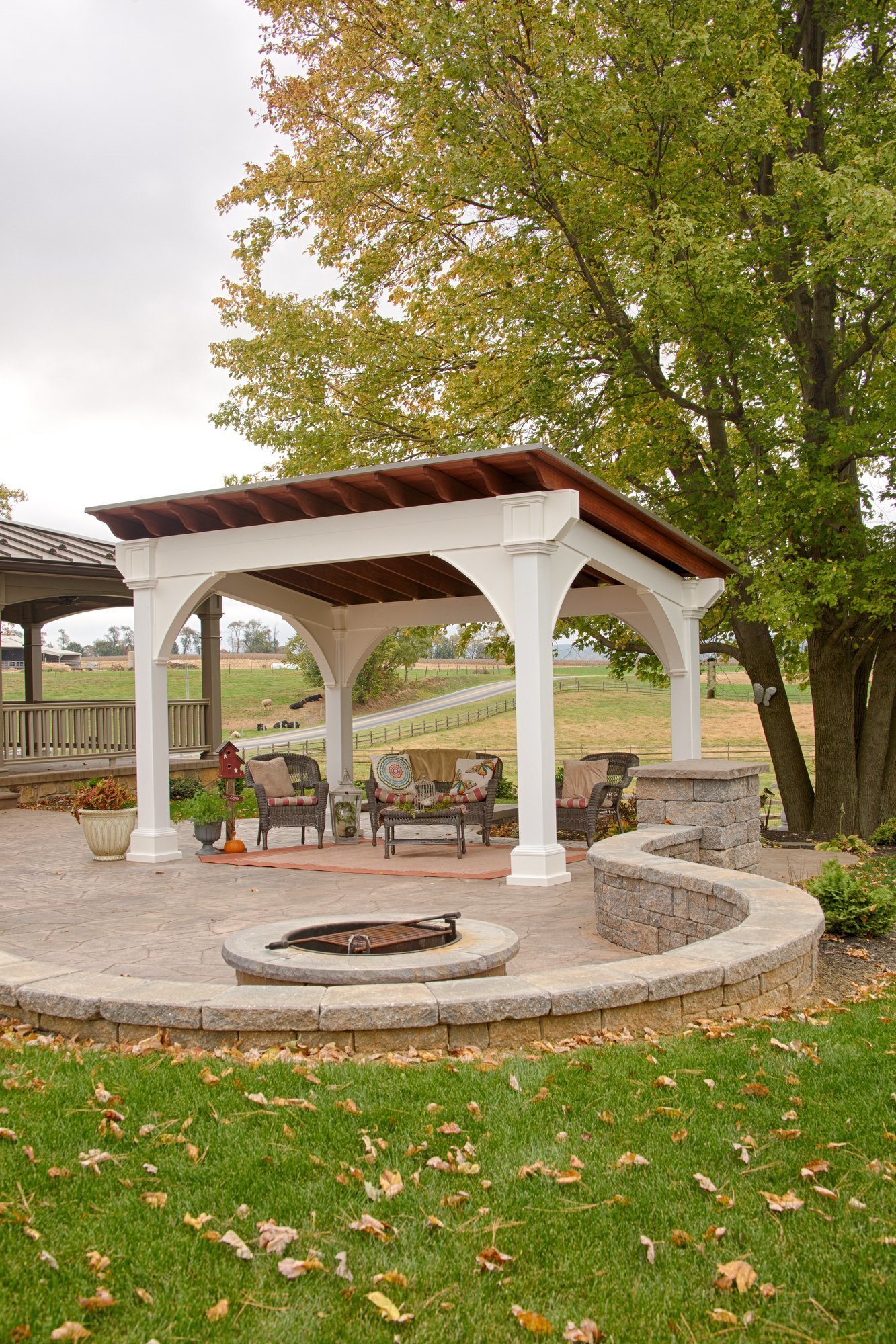 country lane gazebos on Santa Fe Vinyl Pavilion From Dutchcrafters Amish Furniture