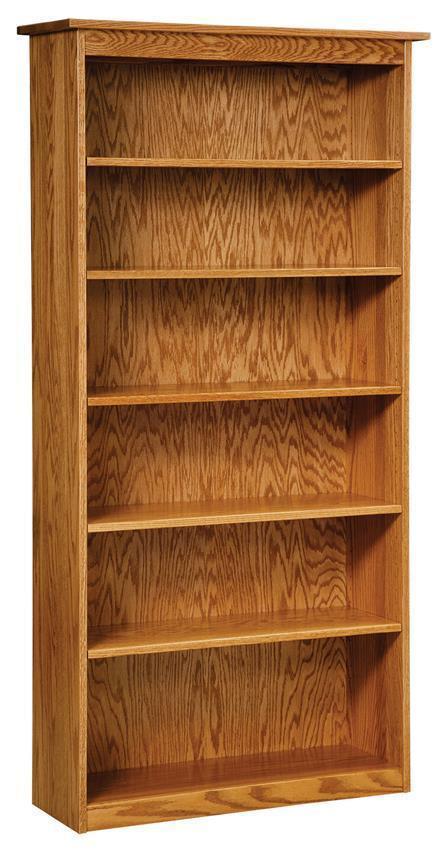 Custom Oak Wood Bookcase - Quick Ship from DutchCrafters Amish