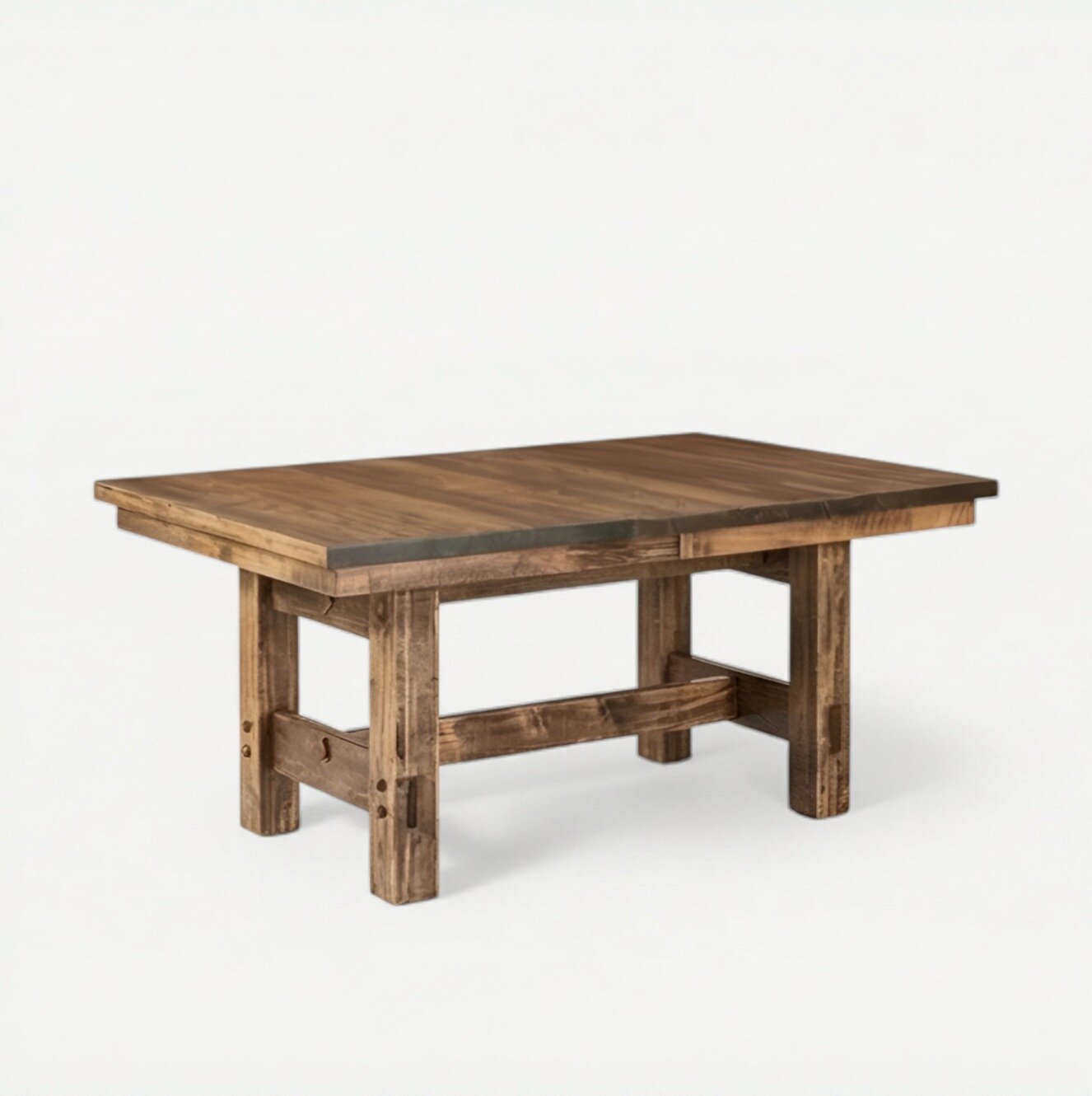 Rustic Wood Trestle Table | DutchCrafters Amish Dining Furniture