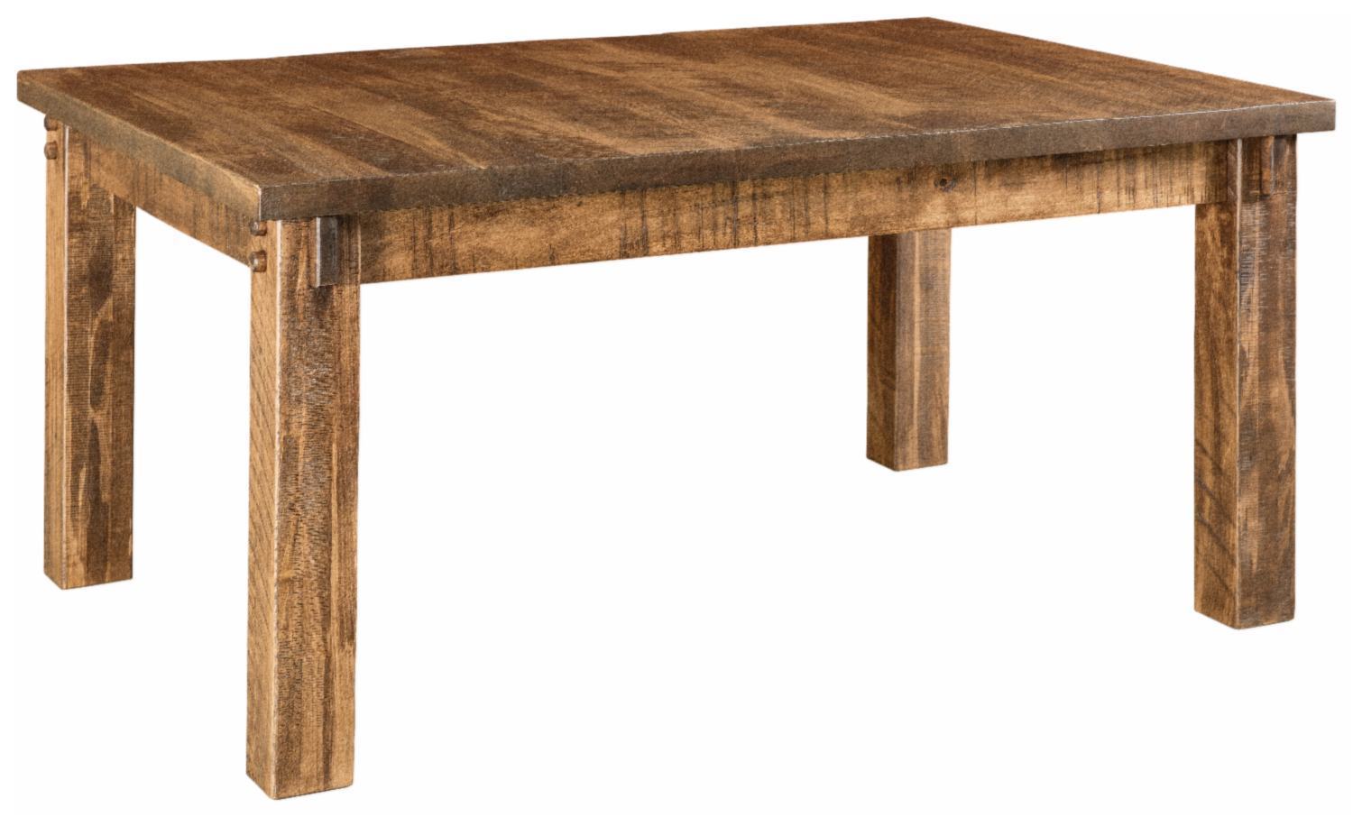 Dutton Rough Sawn Leg Table - Quick Ship from DutchCrafters