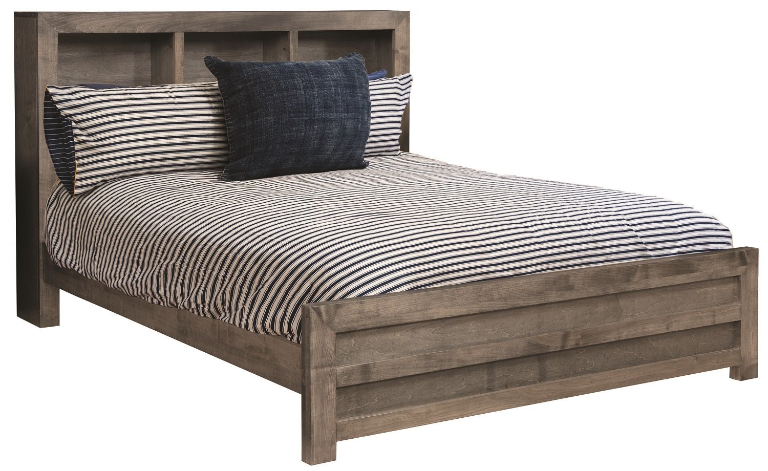 Bookcase Bed Frame from DutchCrafters Amish Furniture