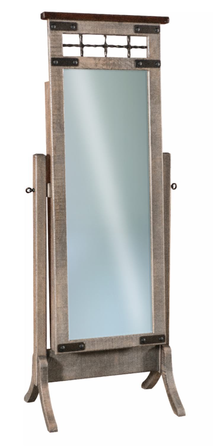 Ironwood Beveled Cheval Mirror from DutchCrafters Amish Furniture