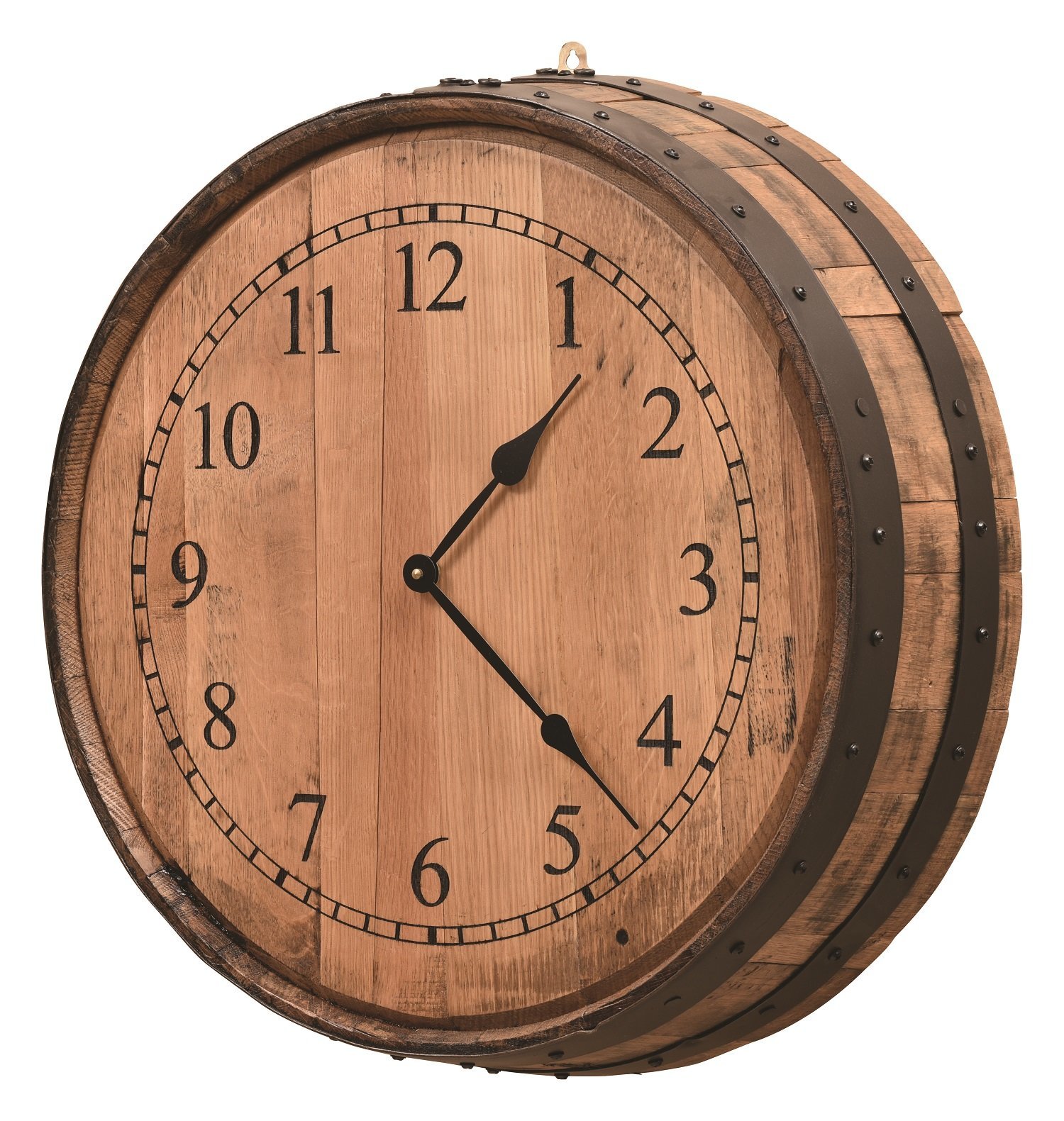 Amish Barrel Clock | DutchCrafters Amish Furniture Store
