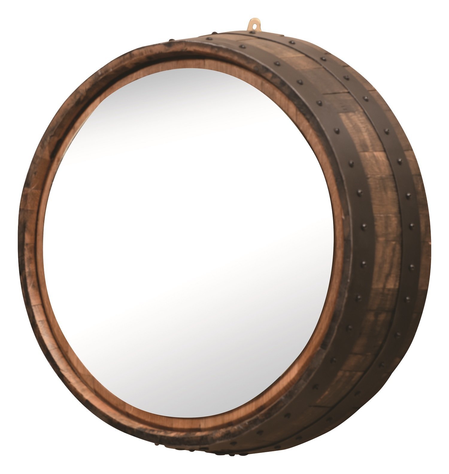 Amish Barrel End Mirror | DutchCrafters Amish Furniture Store