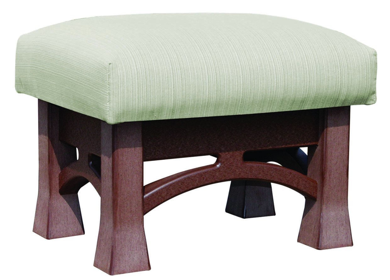 Poly Outdoor Madison Ottoman from DutchCrafters Amish Furniture