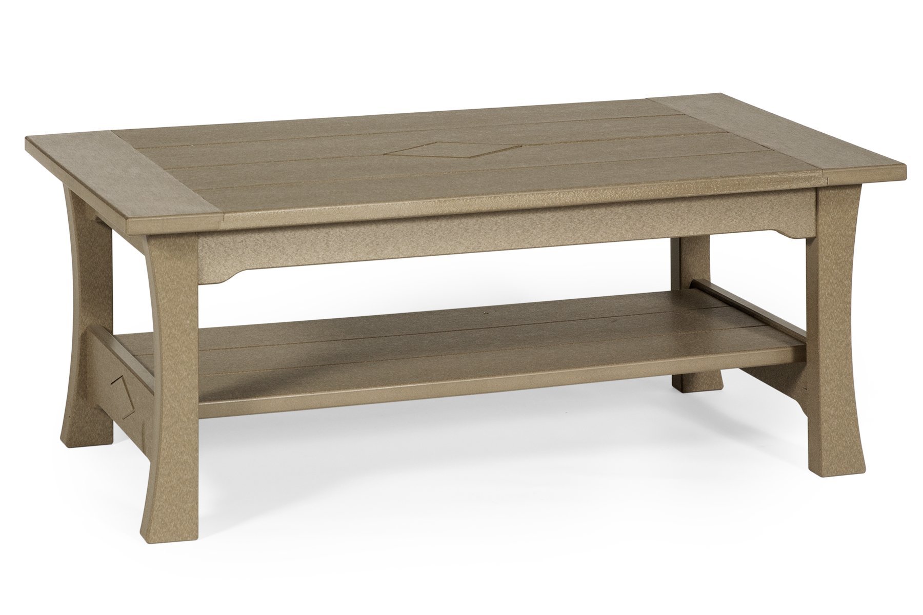 Poly Mission Rectangular Patio Coffee Table |