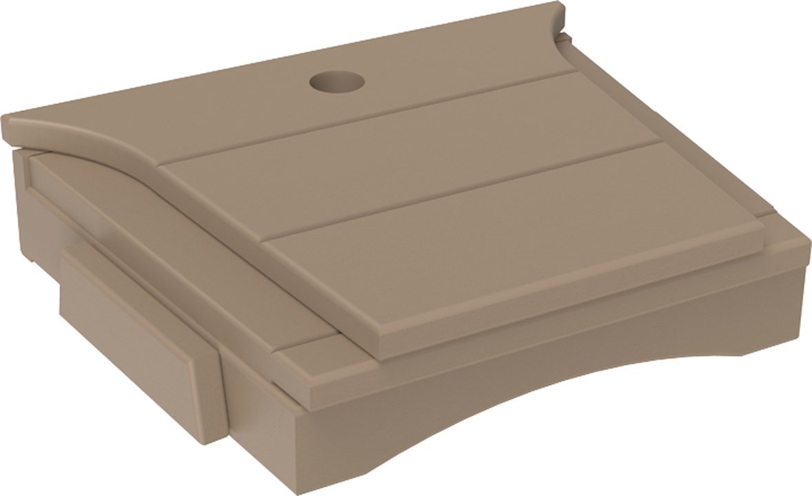 LuxCraft Tete-a-Tete Space-Saving Center Table for 2 |