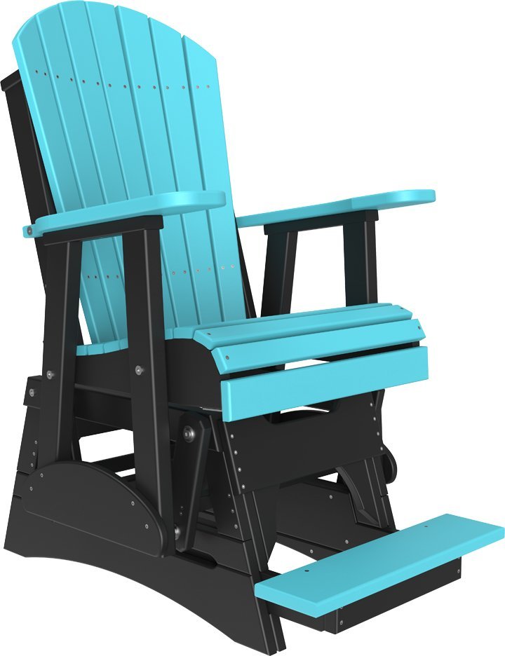LuxCraft Raised Adirondack Glider w/ Footrest |