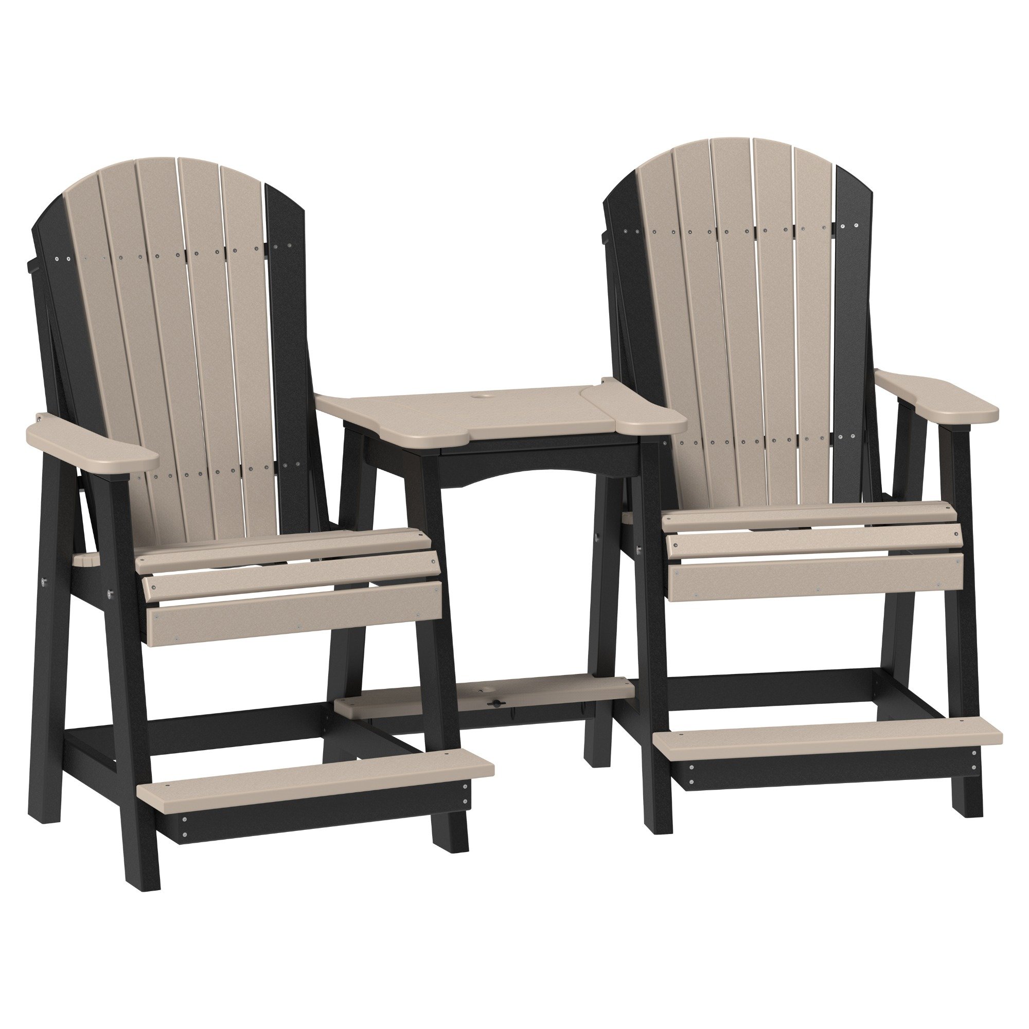 LuxCraft Poly Tete-a-Tete Table Set |