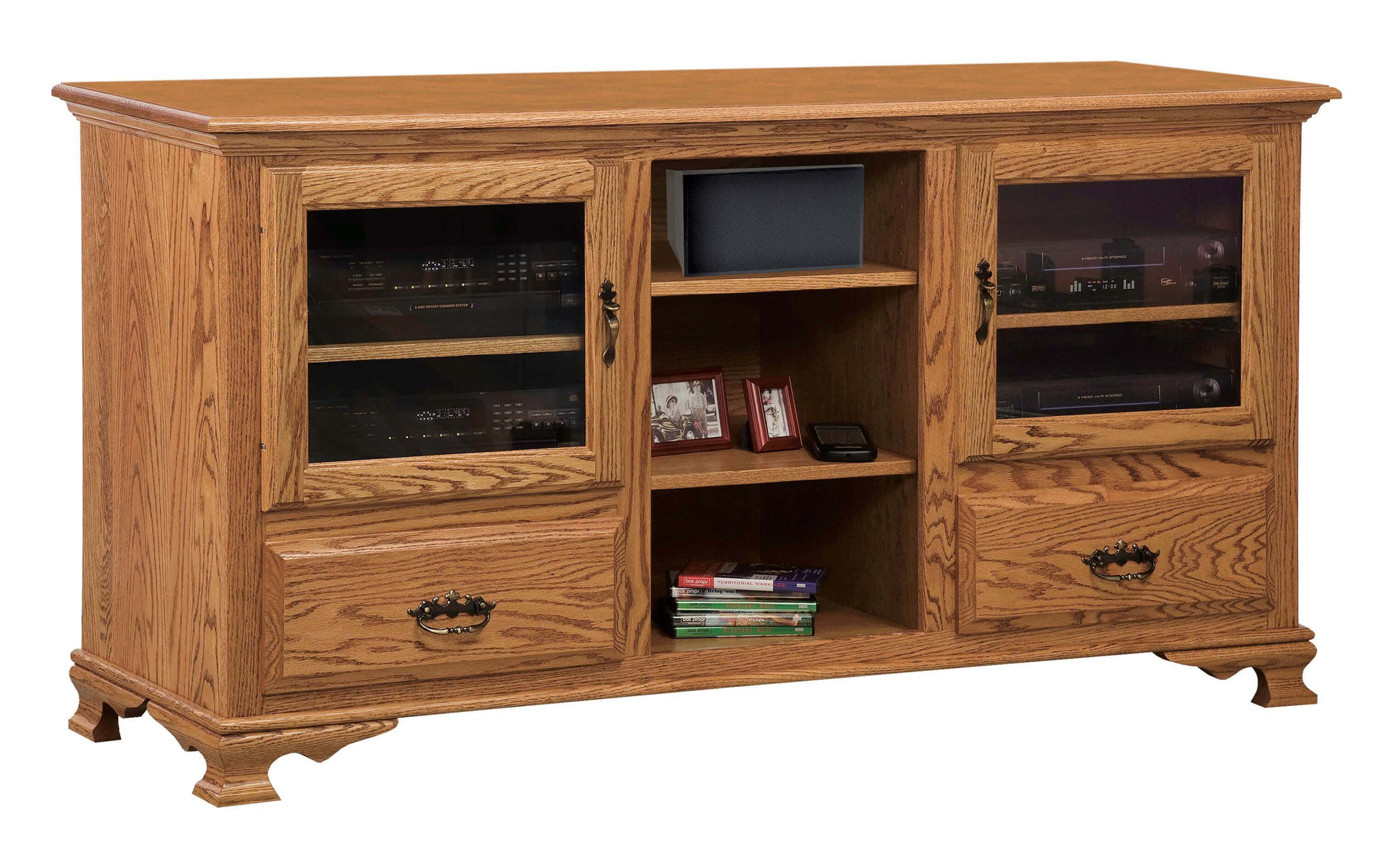Formal 65" TV Stand from DutchCrafters Amish Furniture