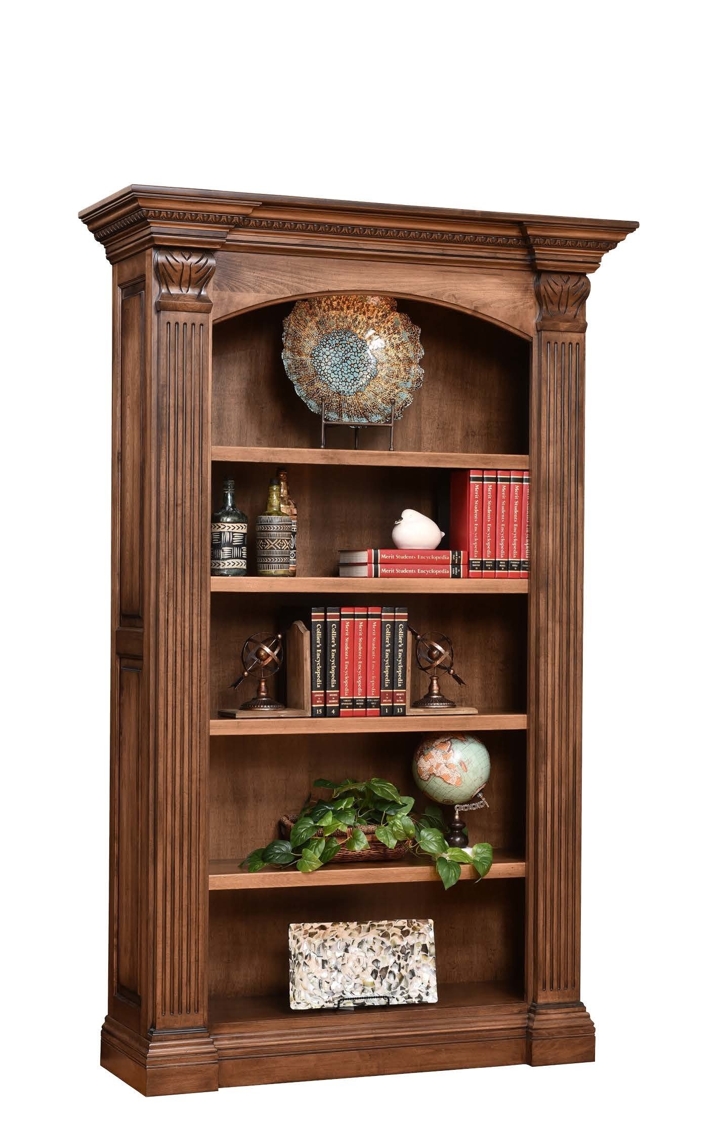 Bookcase with Detailed Molding & Refined Style|