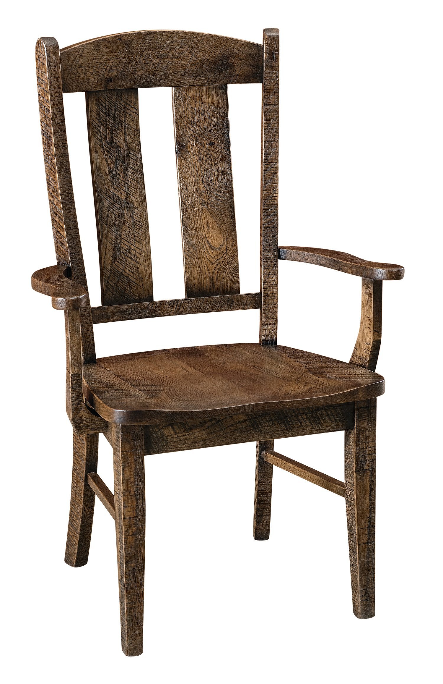 Quick Ship Rustic Wormy Maple Wood Dining Chair - DutchCrafters