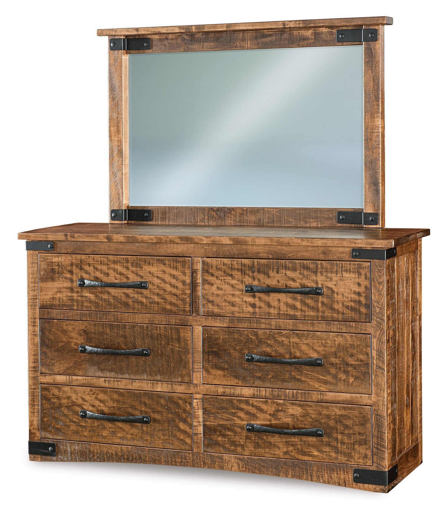 Beatrice 6-Drawer Dresser with Optional Beveled Mirror |