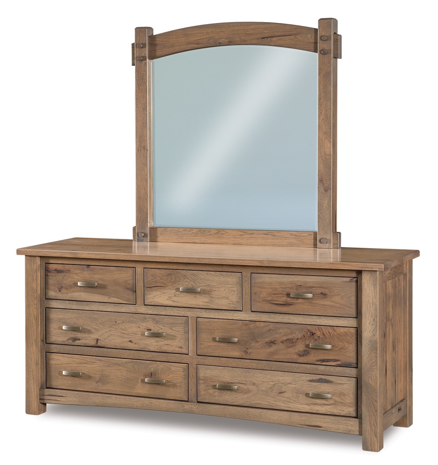 Amish Rodney 7-Drawer Dresser with Optional Mirror |
