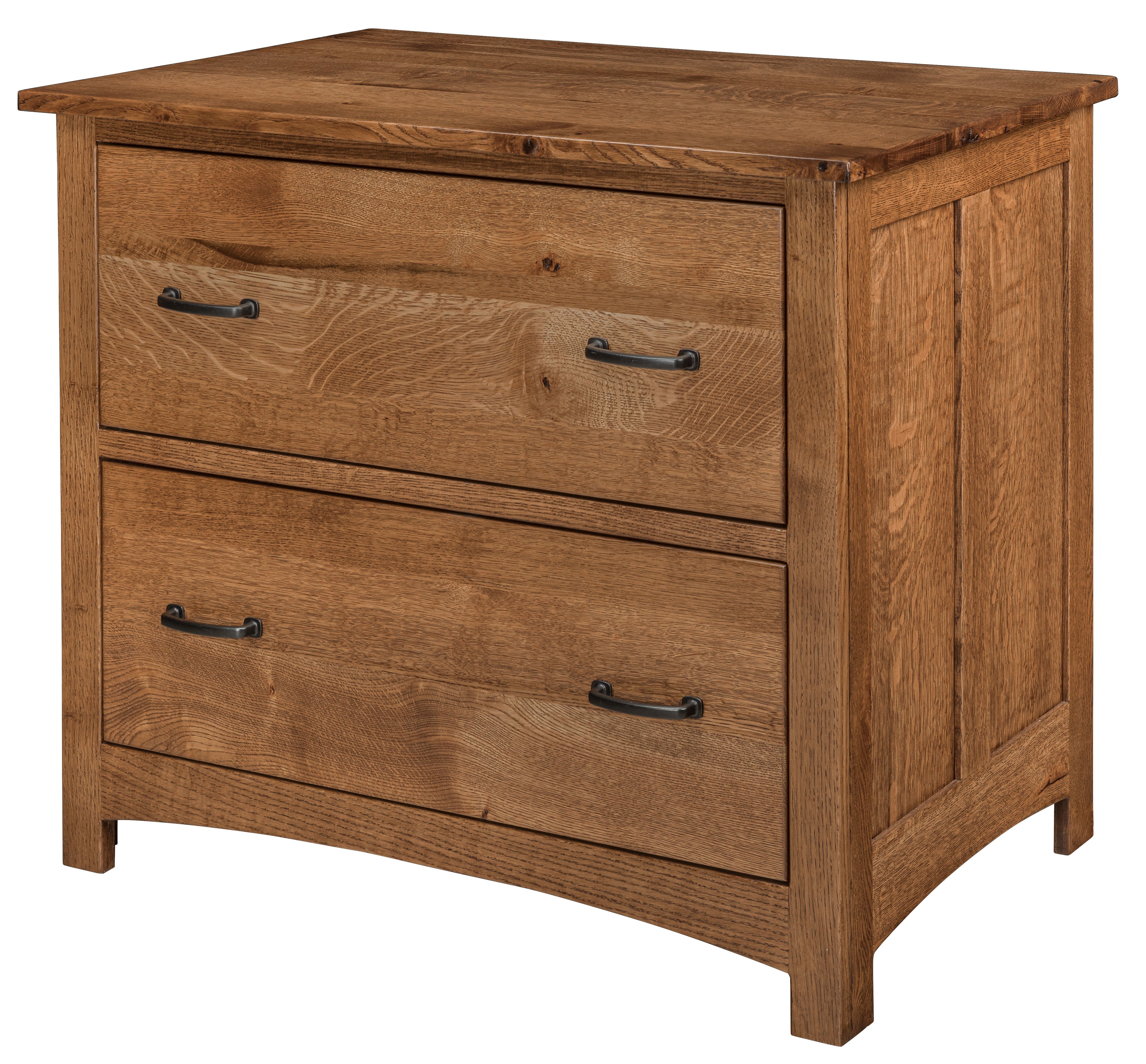 Real Wood Lateral File Cabinet from DutchCrafters Amish Furniture