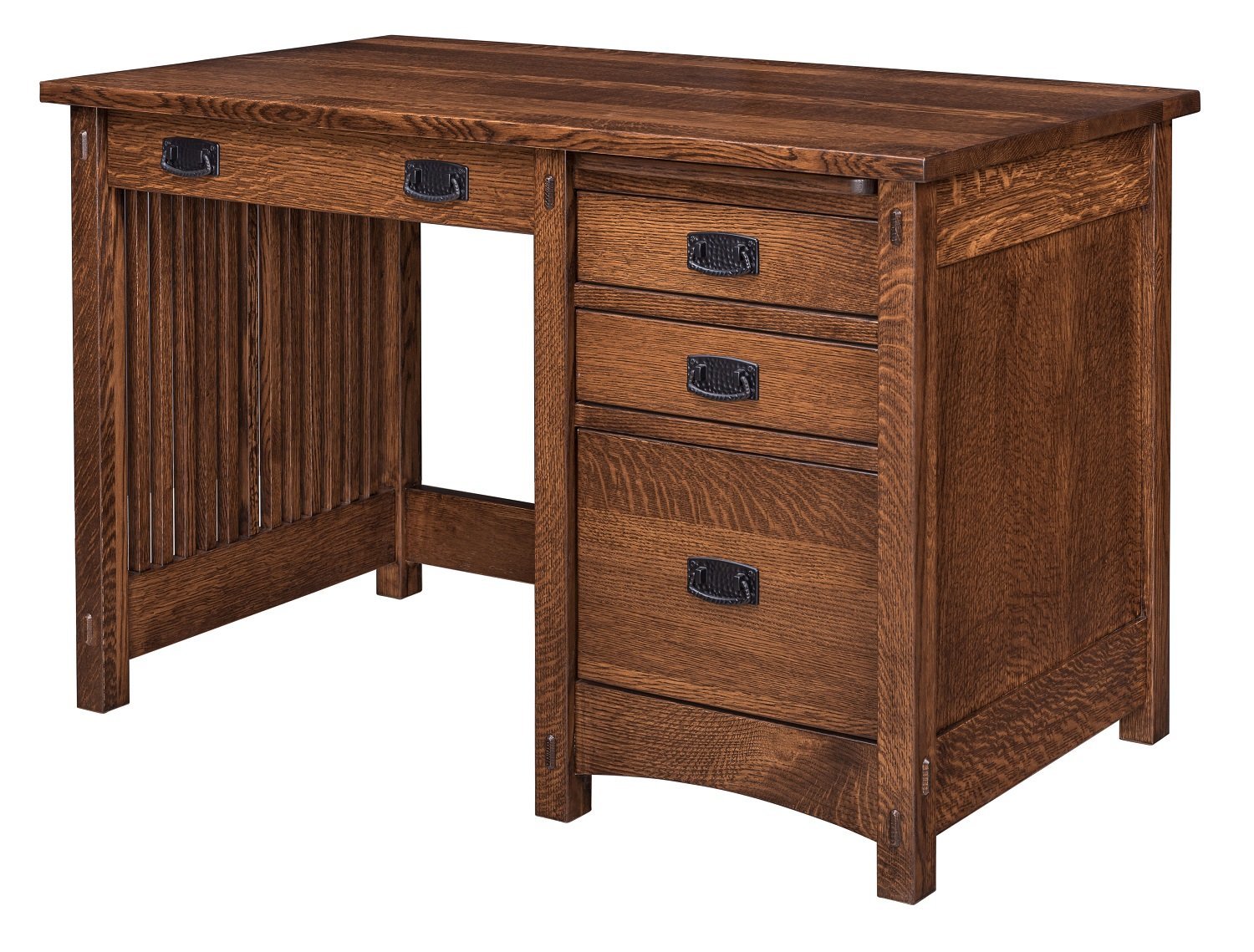 48" Santa Rosa Mission Single Pedestal Desk from DutchCrafters Amish