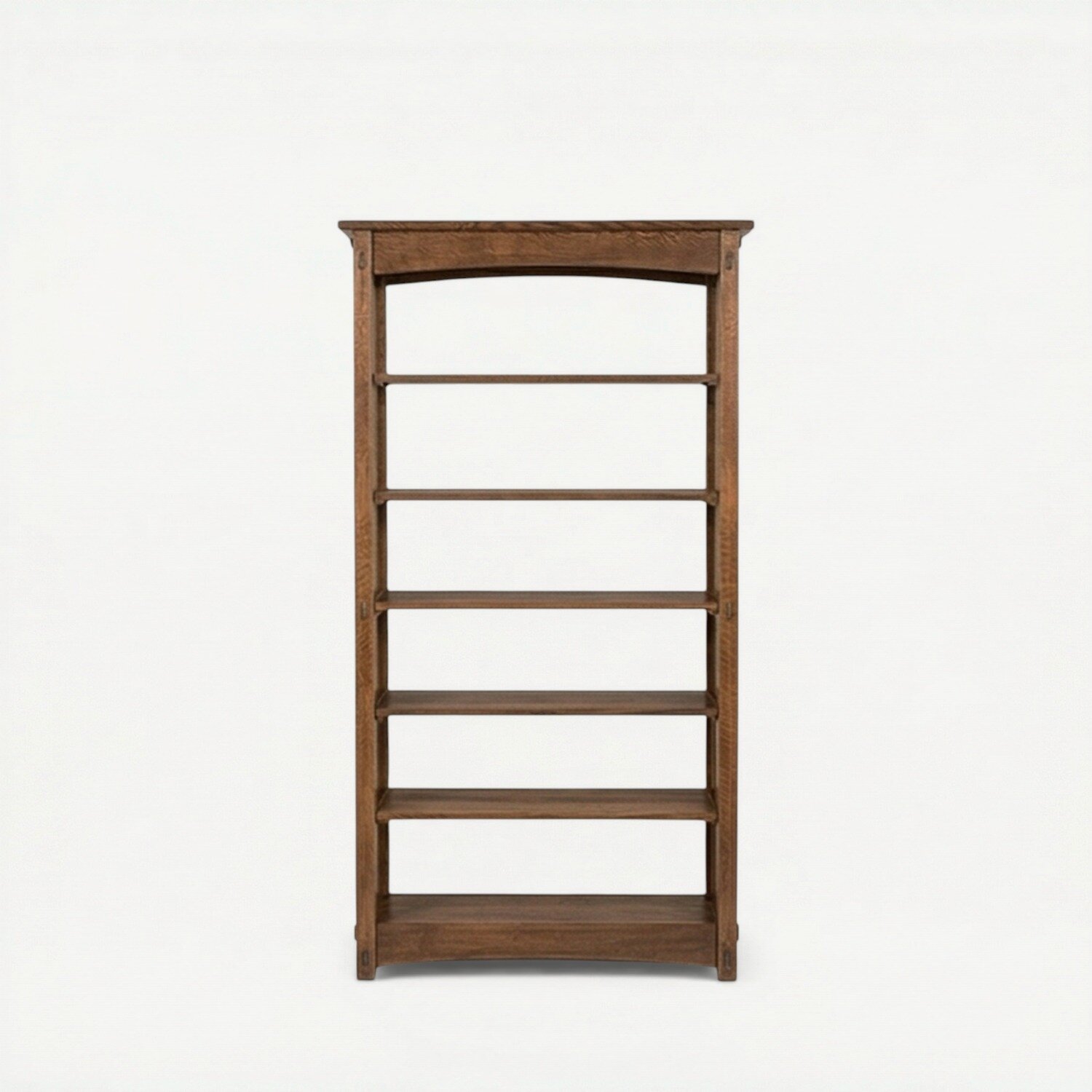 Mission Style Open Bookcase with Adjustable Shelves | DutchCrafters