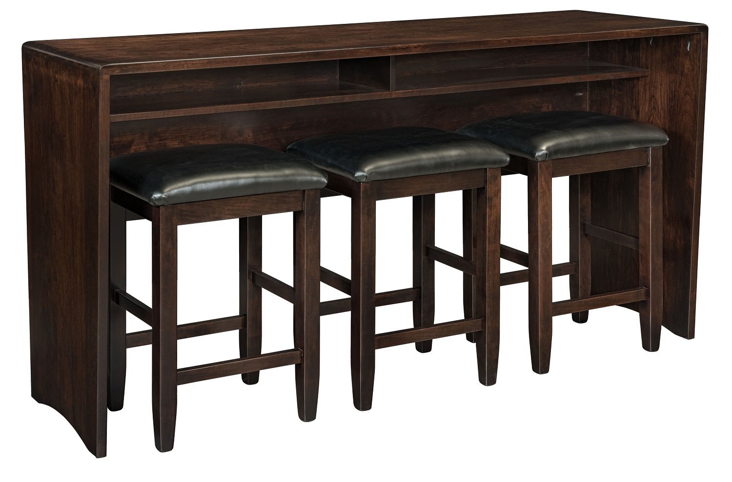 Solid Wood Waterfall Console Dining Table from DutchCrafters Amish