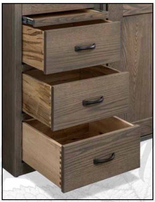 Hardwood Murphy Bed with Optional Side Cabinets from DutchCrafters Hardwood Murphy Bed with Optional Side Cabinets from DutchCrafters