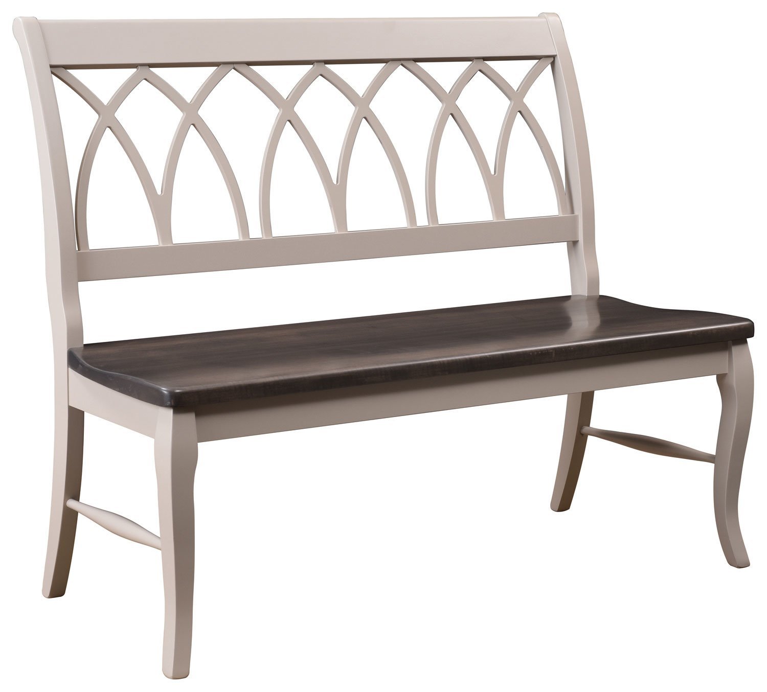 Cayo Double X Dining Bench from DutchCrafters Amish Furniture