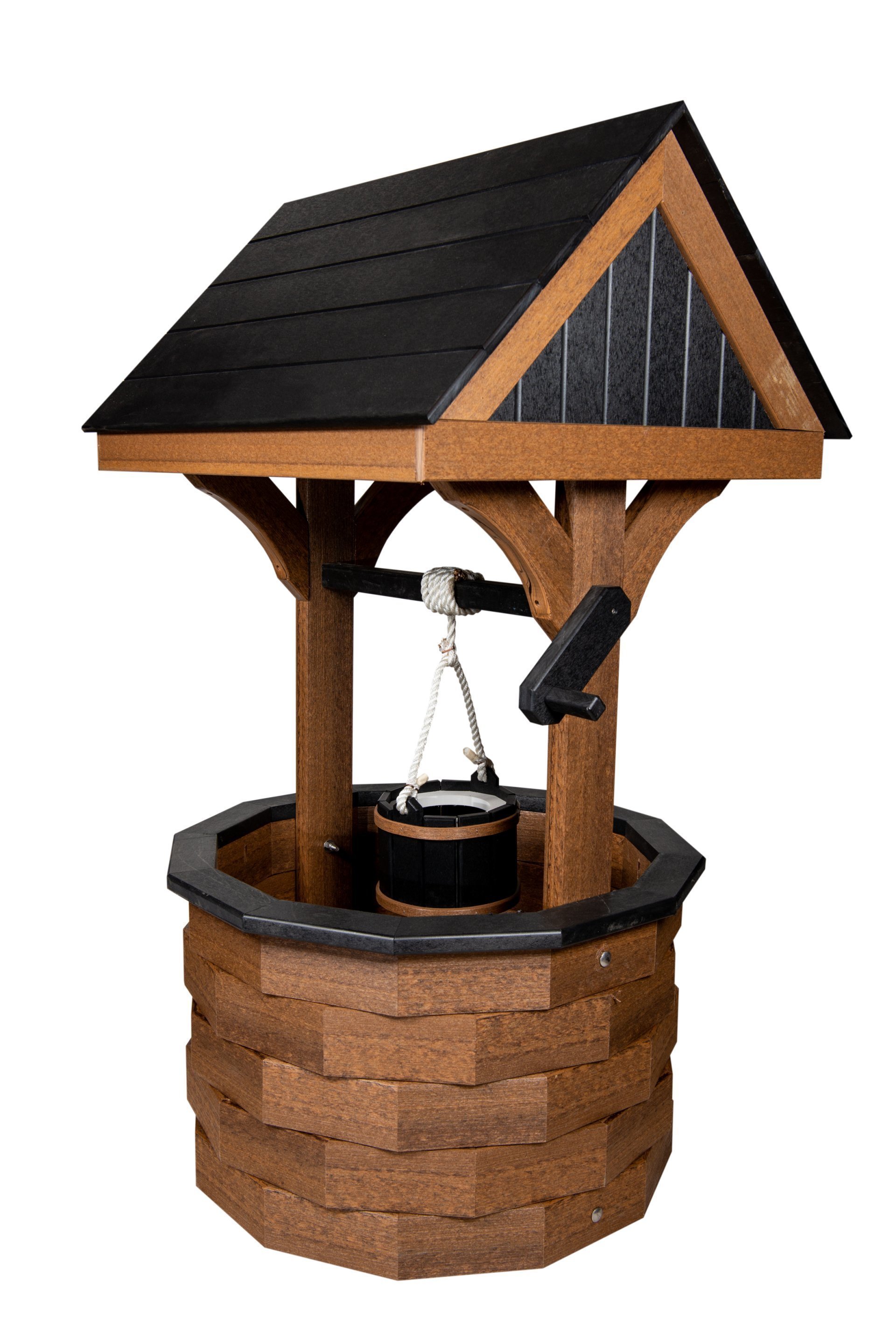 Handcrafted Wishing Well with Poly Roof | DutchCrafters Amish