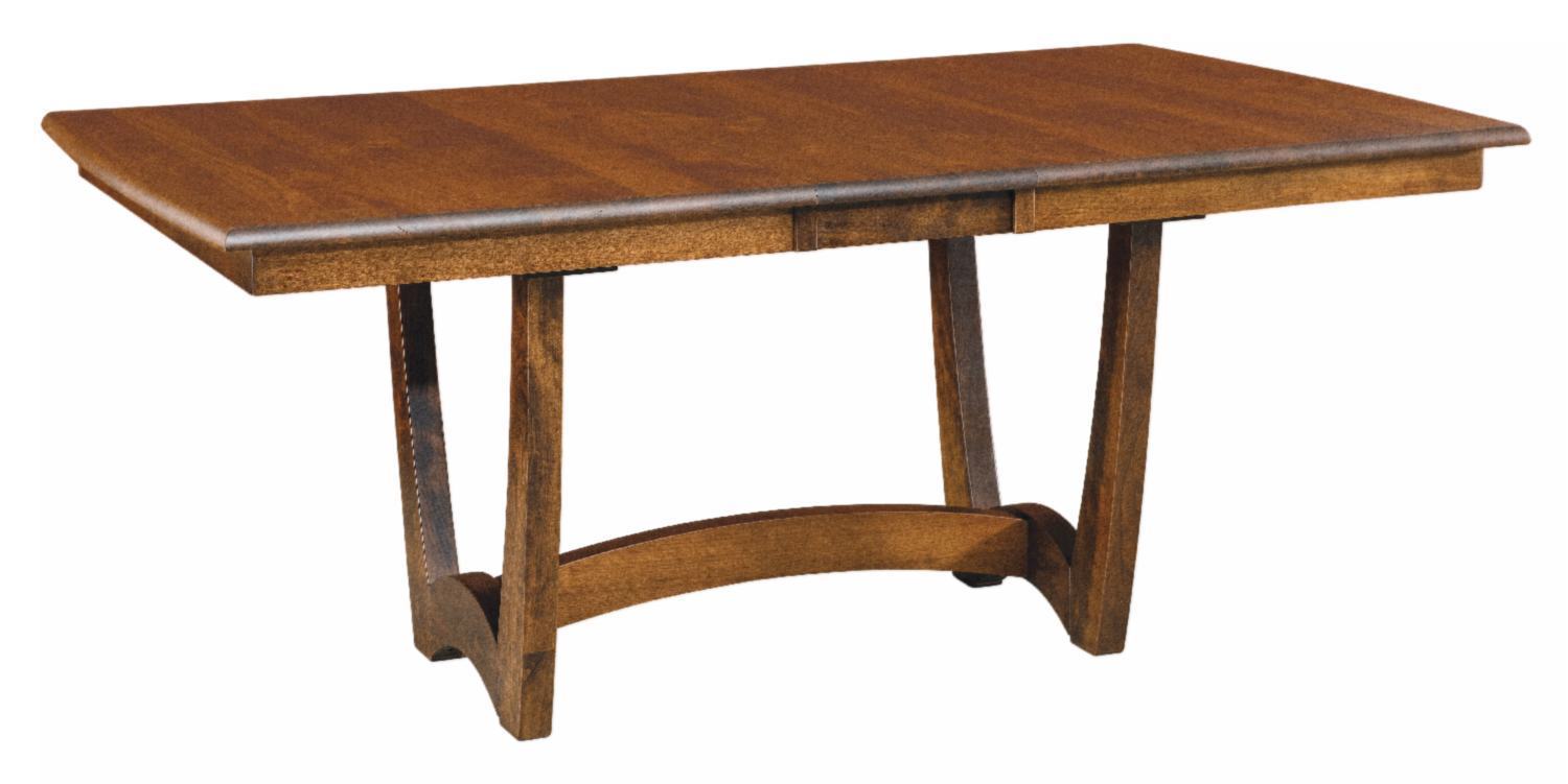 Modern Solid Wood Trestle Dining Table from DutchCrafters Amish