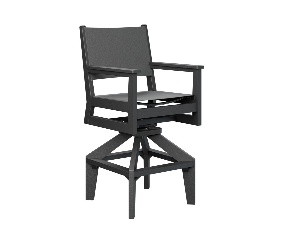 Berlin Gardens Mayhew Sling Poly Swivel Bar Chair from