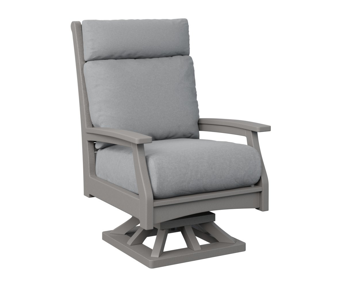 Berlin Gardens Classic Terrace High Back Swivel Rocker from