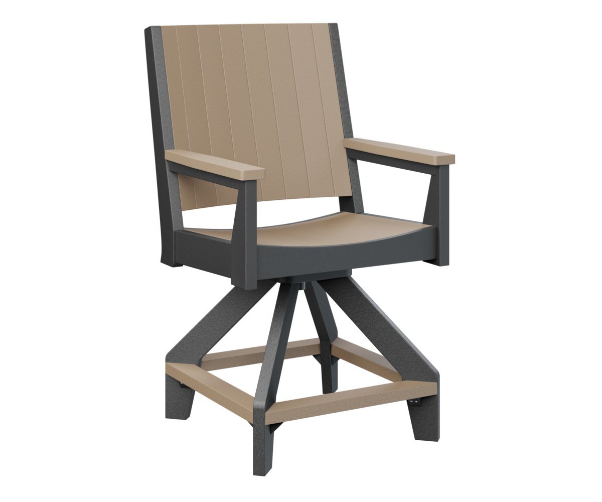 Berlin Gardens Mayhew Poly Chat Swivel Counter Chair from