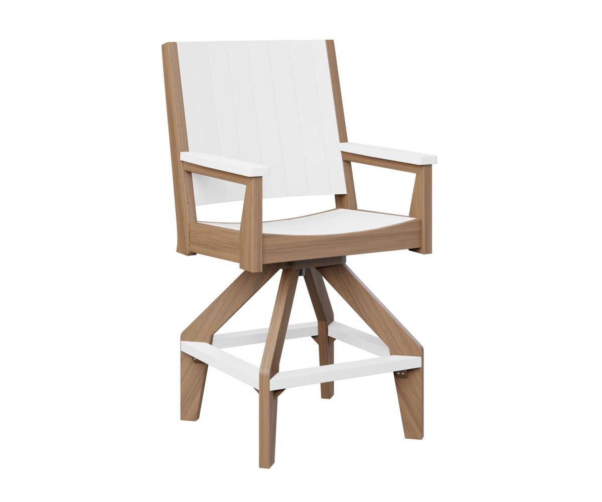 Berlin Gardens Mayhew Poly Chat Swivel Bar Chair from