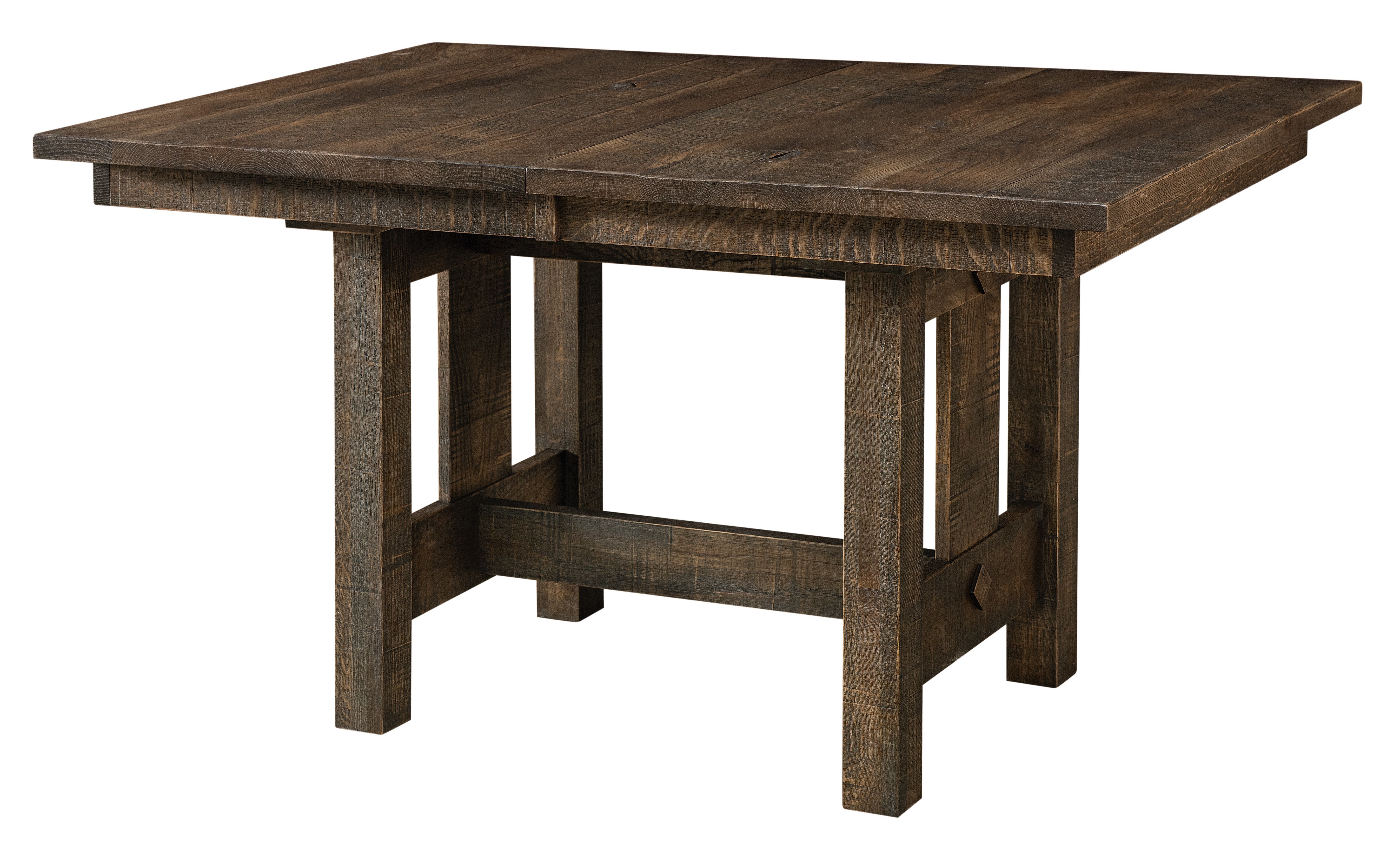 Rustic Trestle Dining Room Table from DutchCrafters Amish Furniture