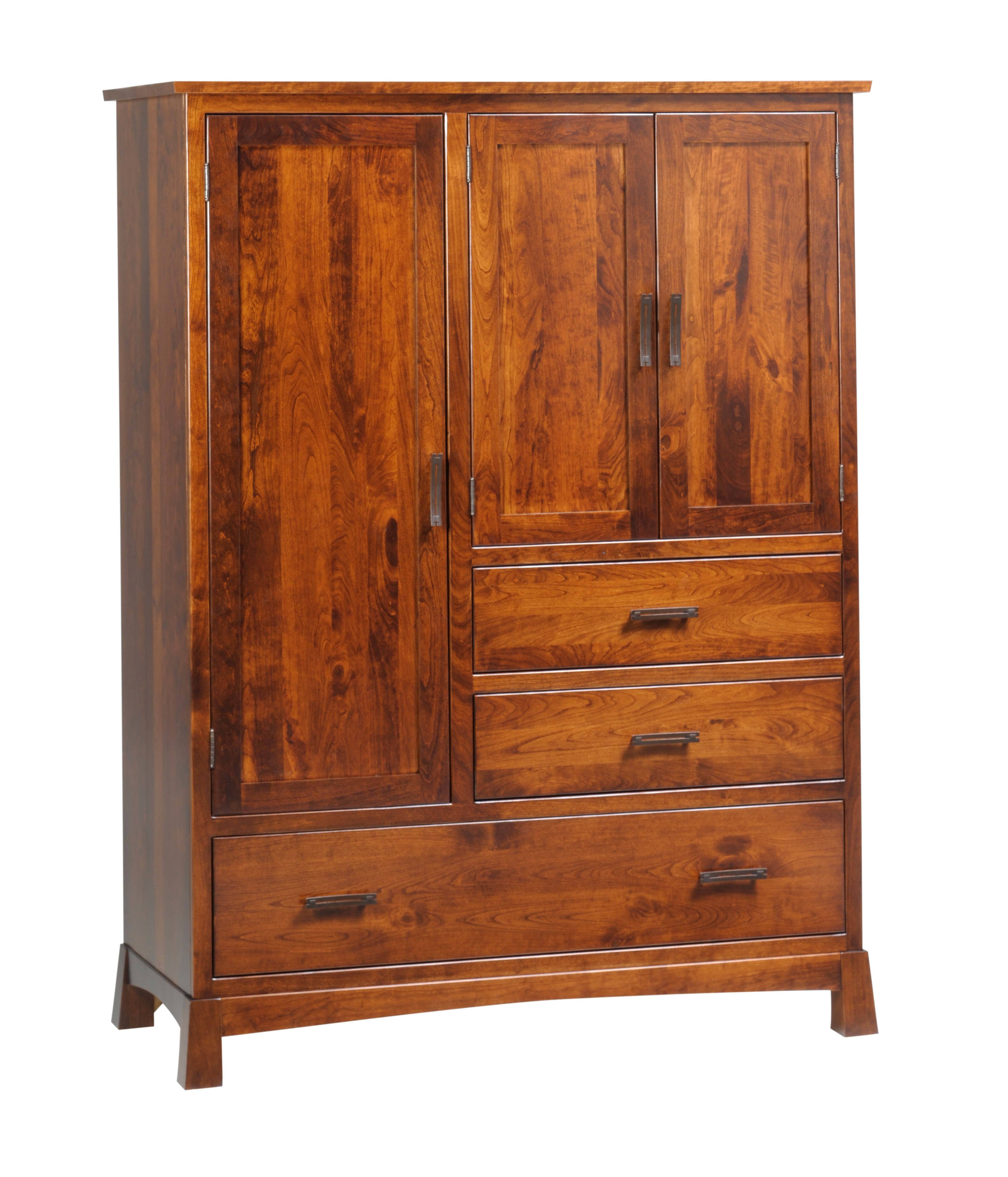 Modern Rustic Wardrobe Armoire from DutchCrafters Amish Furniture