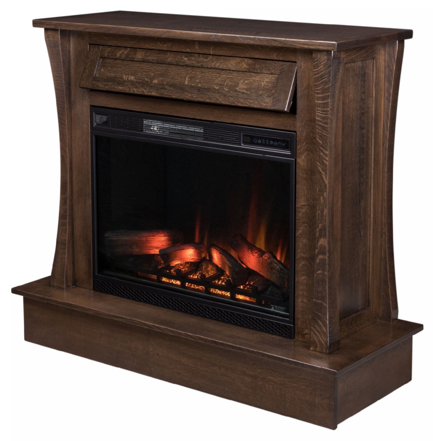 Amish Eldorado Wall Fireplace from DutchCrafters Amish Furniture