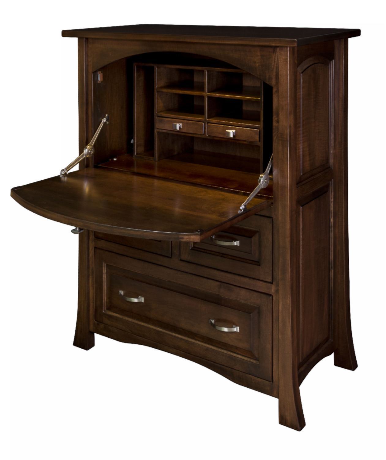 Transitional Secretary Desk Cabinet from DutchCrafters Amish Furniture