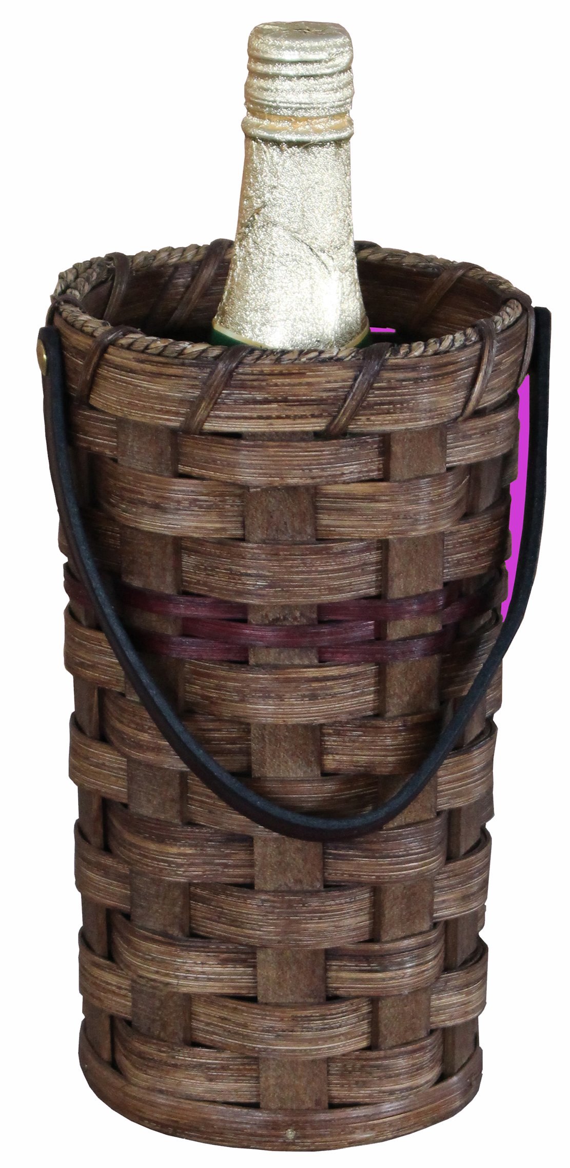 Single Wine Bottle Basket from DutchCrafters Amish Furniture Store