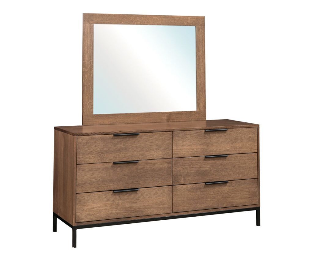 Solid Wood Pinnacle Dresser with Optional Mirror from DutchCrafters