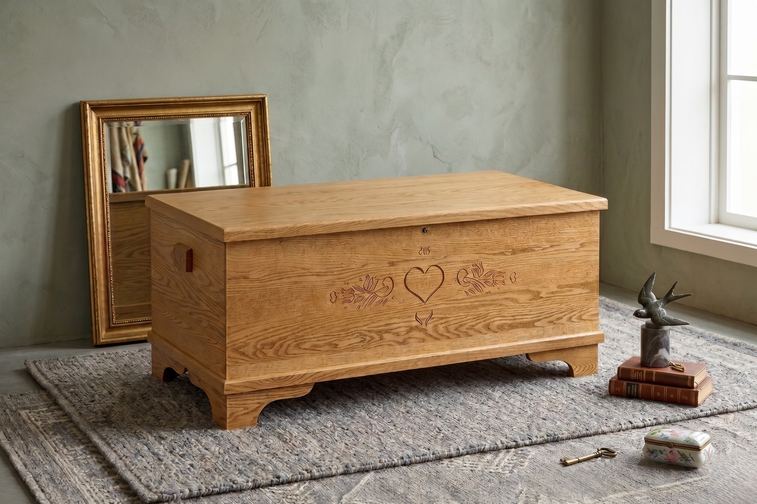Amish Made Hope Chest with Cushioned Seat | Perfect Gift Idea
