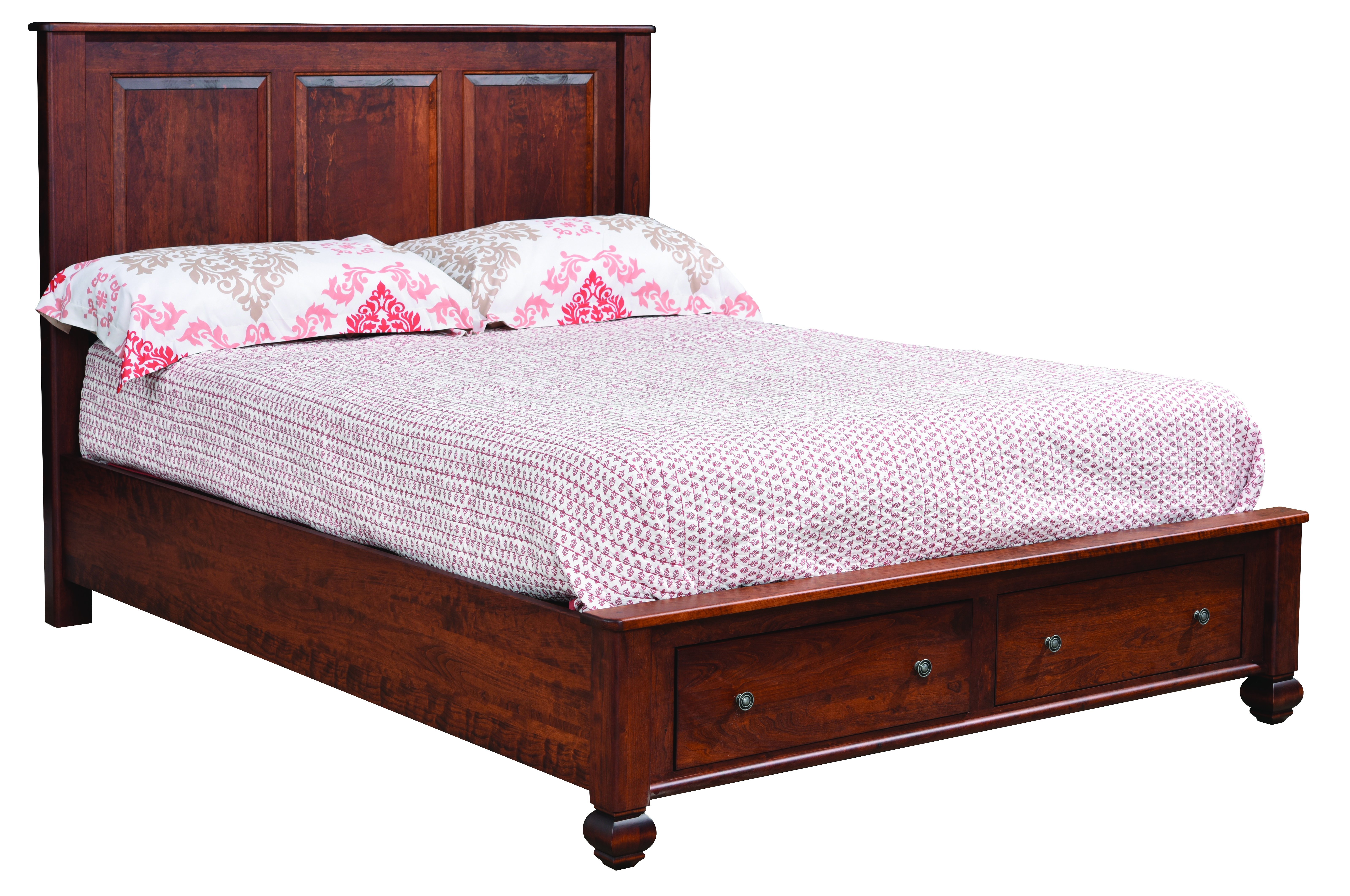 Stratsburg Panel Storage Bed Frame by DutchCrafters Amish Furniture