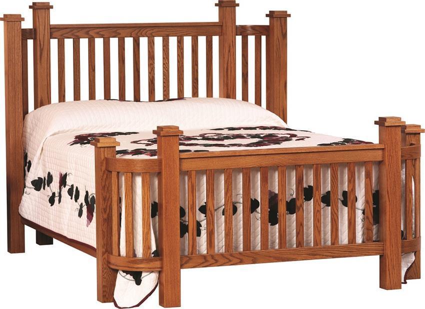 Amish Mission Deluxe Wrap Around Bed