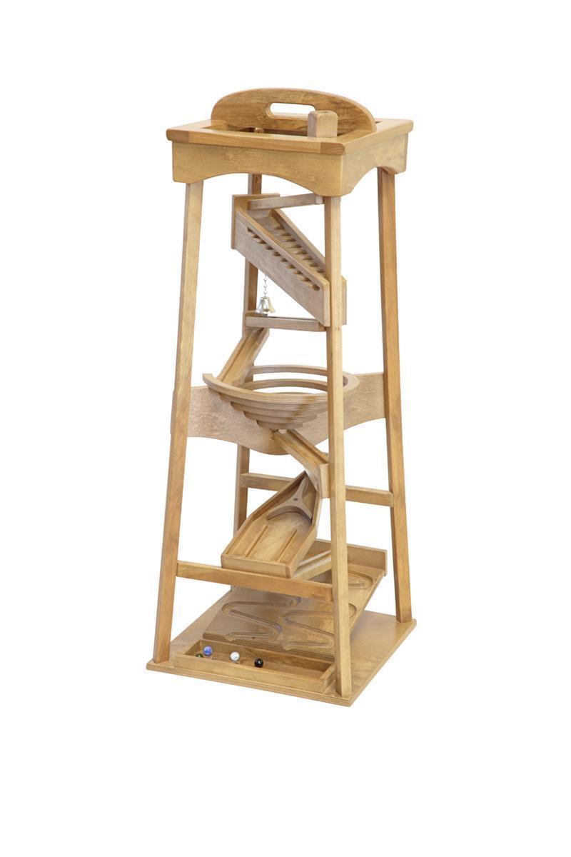 Amish Wood Marble Pyramid Toy in stock from DutchCrafters Amish