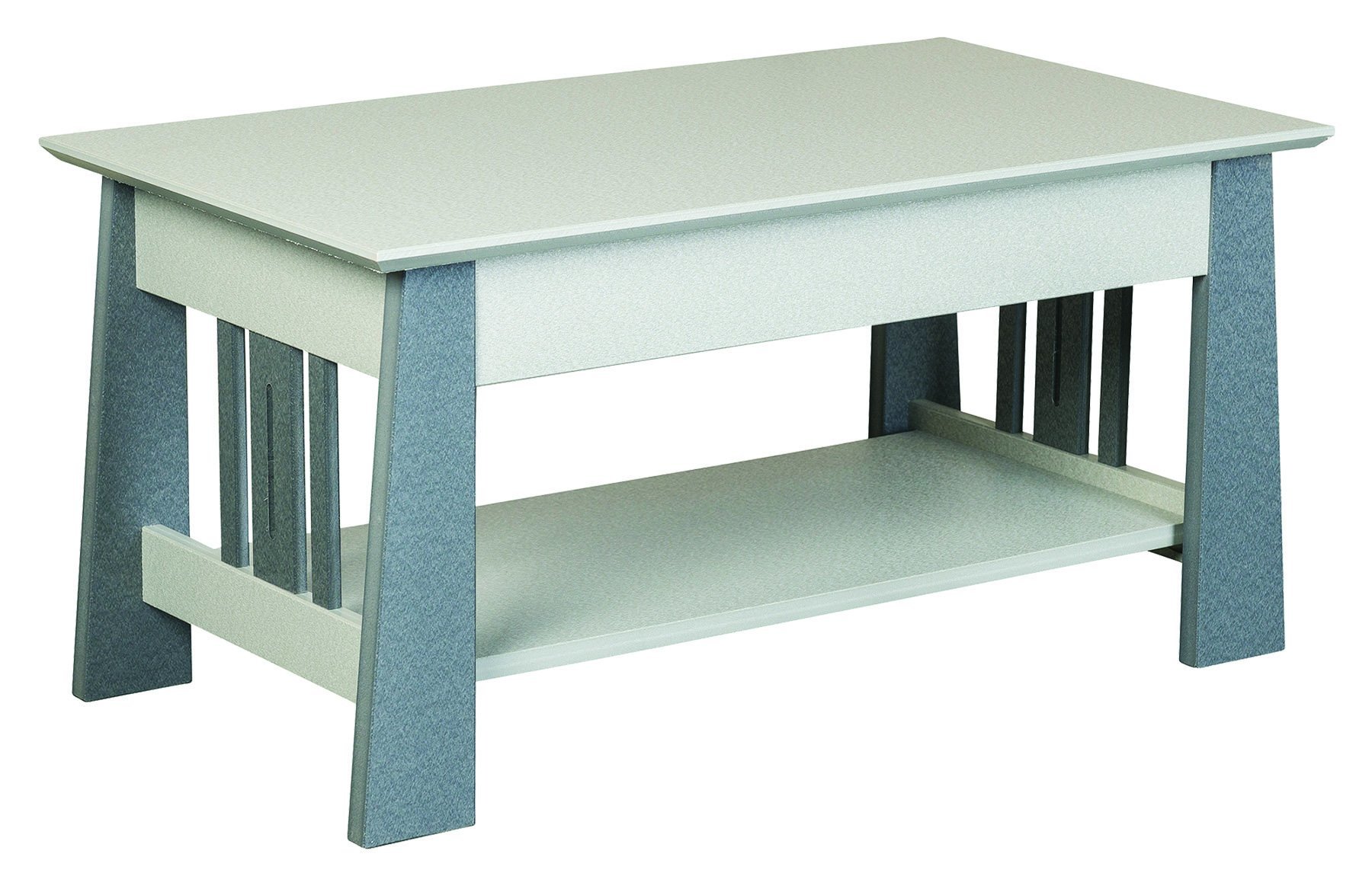 Modern Designs Poly Mission Coffee Table with Slat from
