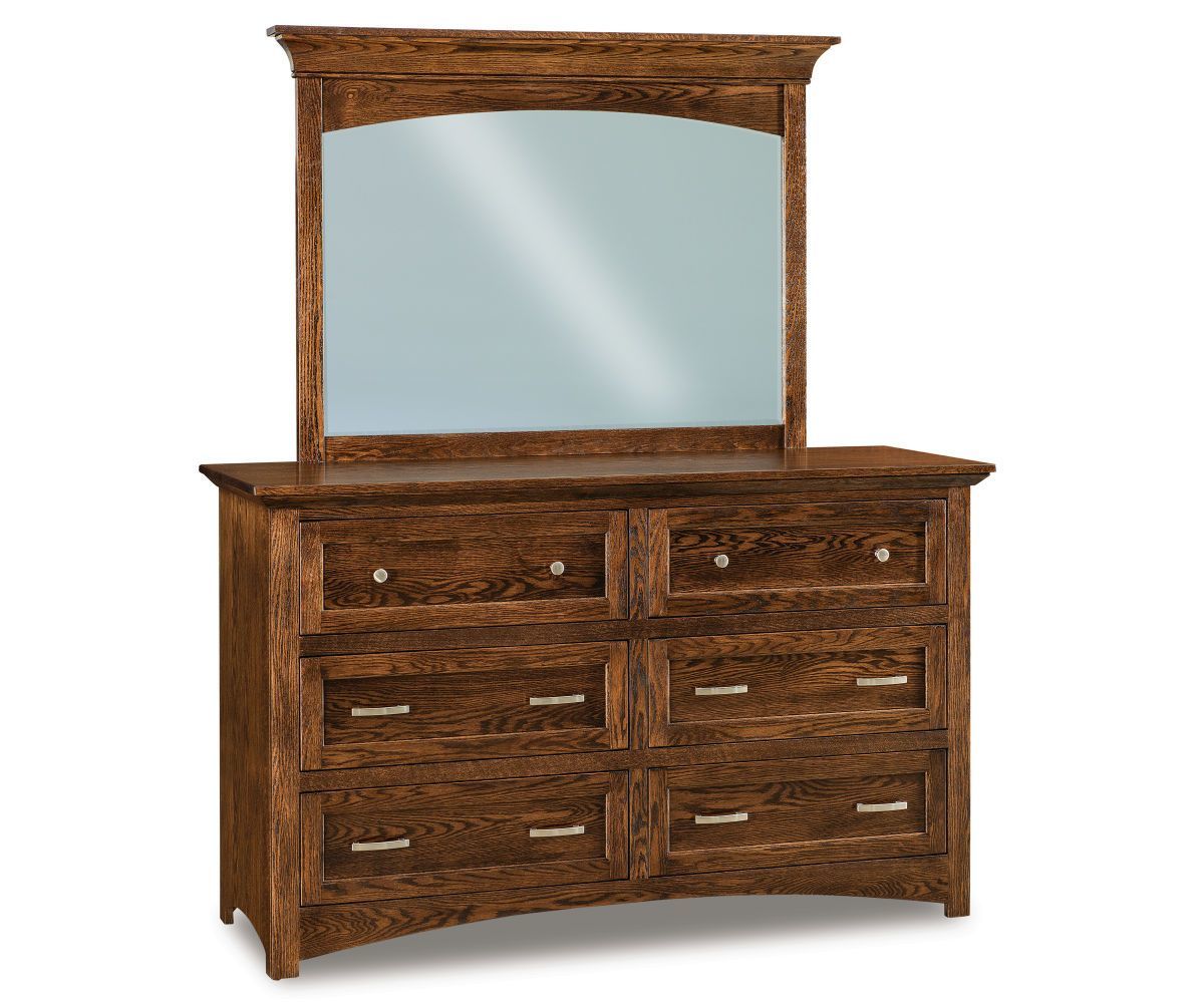 Broderick 6Drawer Dresser with Optional Mirror from DutchCrafters
