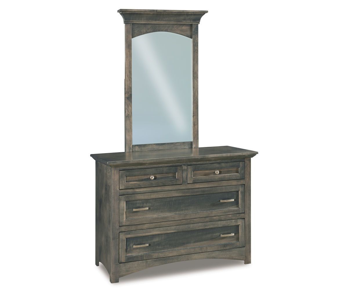 Broderick 4Drawer Dresser with Optional Mirror from DutchCrafters