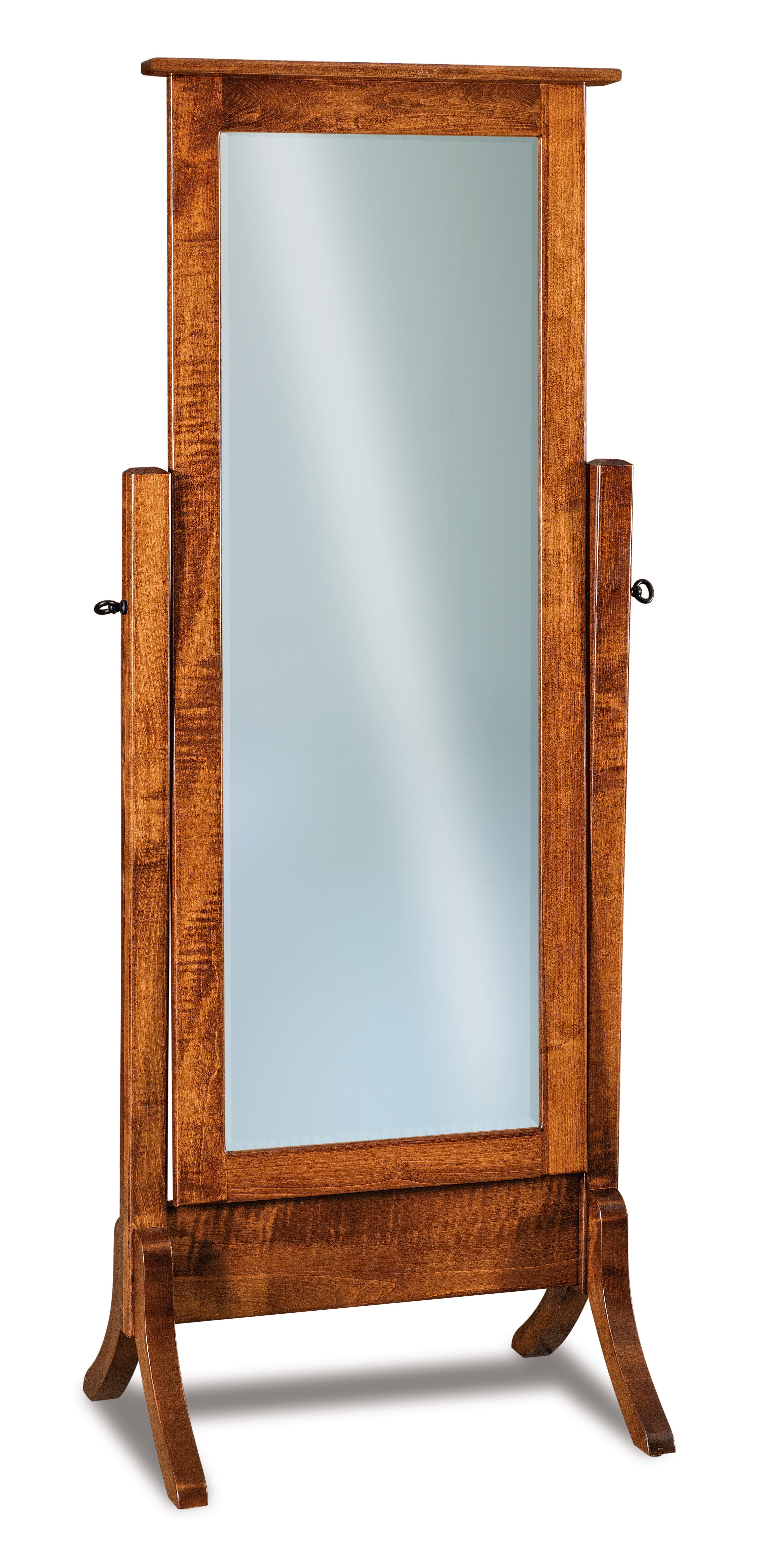 Shaker Beveled Cheval Mirror from DutchCrafters Amish Furniture