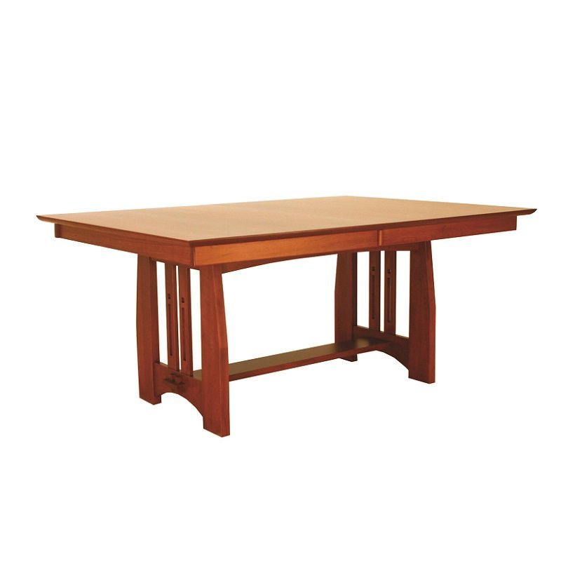 Hardwood Mission Trestle Dining Table from DutchCrafters Amish