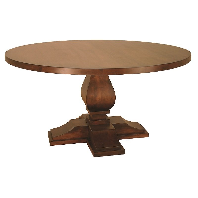 Hardwood Single Pedestal Dining Table from DutchCrafters Amish